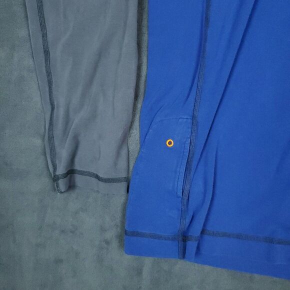 Eddie Bauer Travex Pullover Mens Large Tall Blue Gray 1/4 Zip FreeDry Athletic - Picture 4 of 16